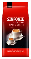 Jacobs Sinfonie Espresso Caff&egrave; Crema 1 kg en grains entiers, grains hybrides